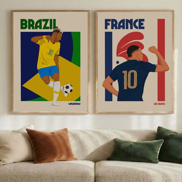 Set of 2 Global Football Icons