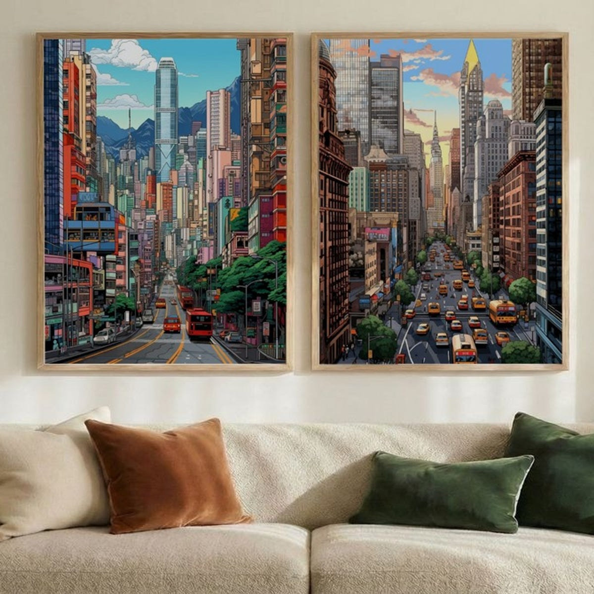 Set of 2 Global Skylines