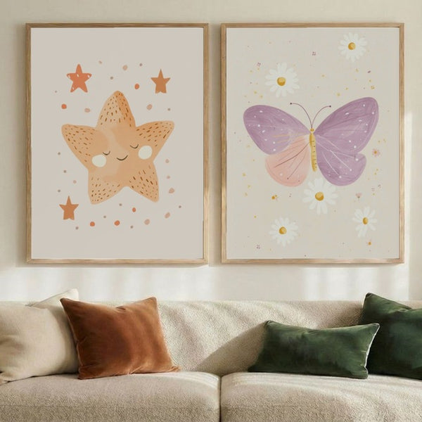 Set of 2 Golden Bloom