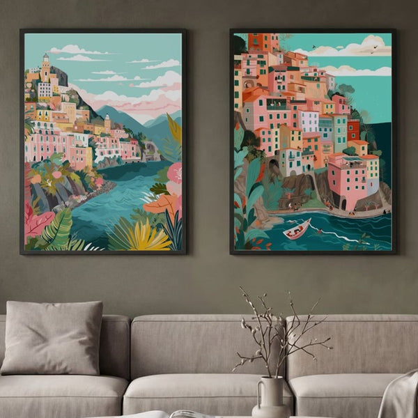 Set of 2 Italian Riviera
