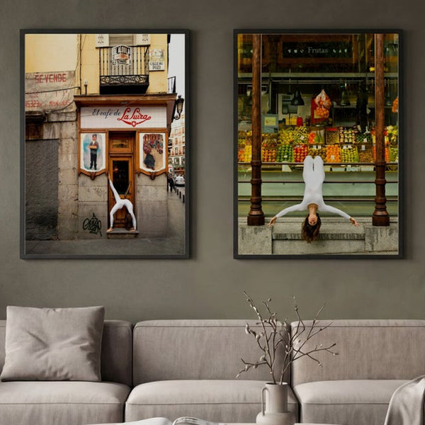 Set of 2 Madrid Street Life