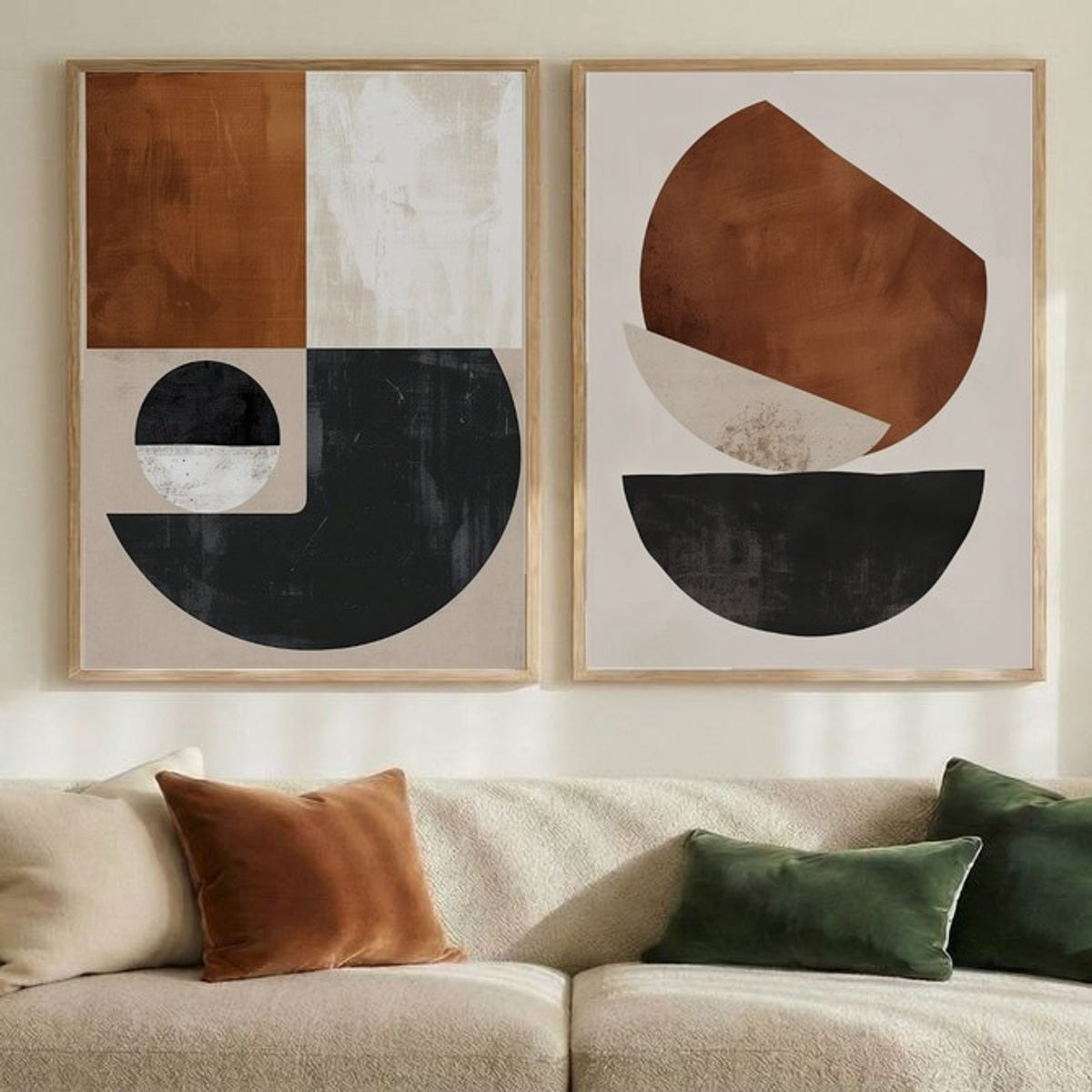 Set of 2 Modern Abstract Duo
