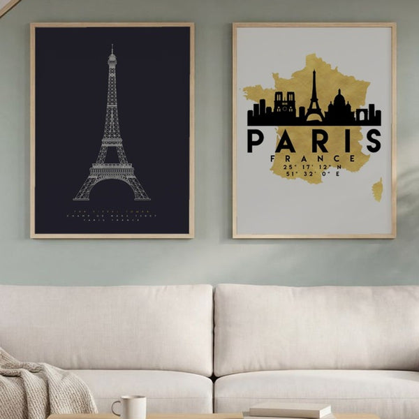 Set of 2 Modern Paris