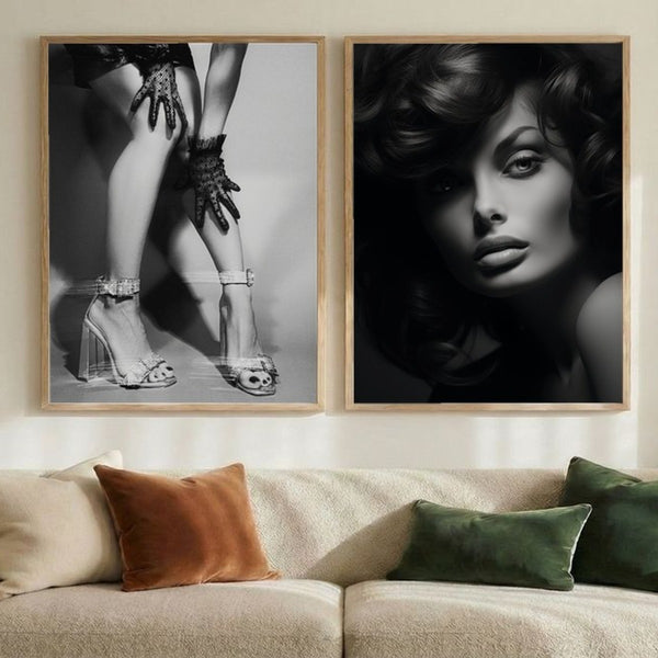Set of 2 Monochrome Chic