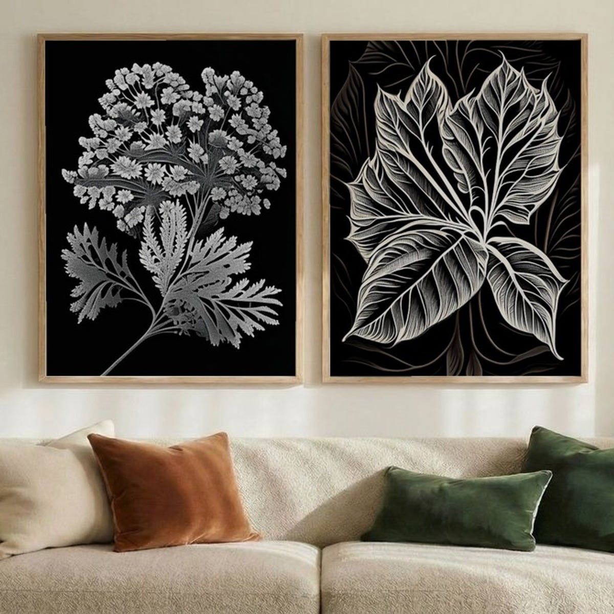 Set of 2 Monochrome Majesty