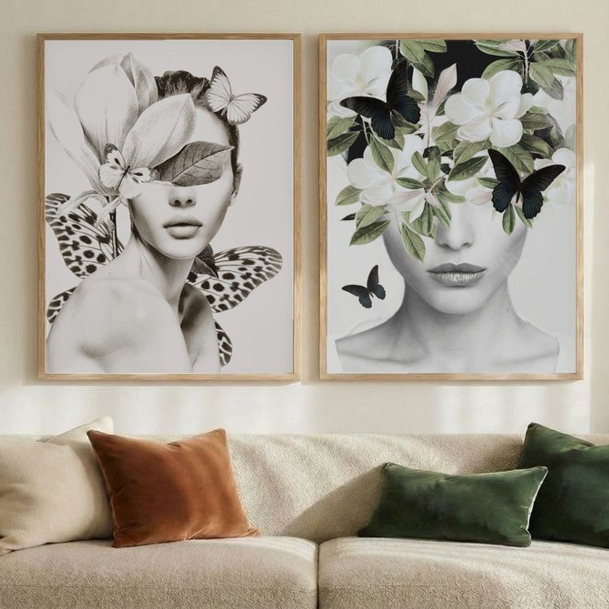 Set of 2 Monochrome Muse