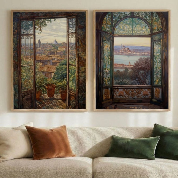 Set of 2 Old World Grandeur