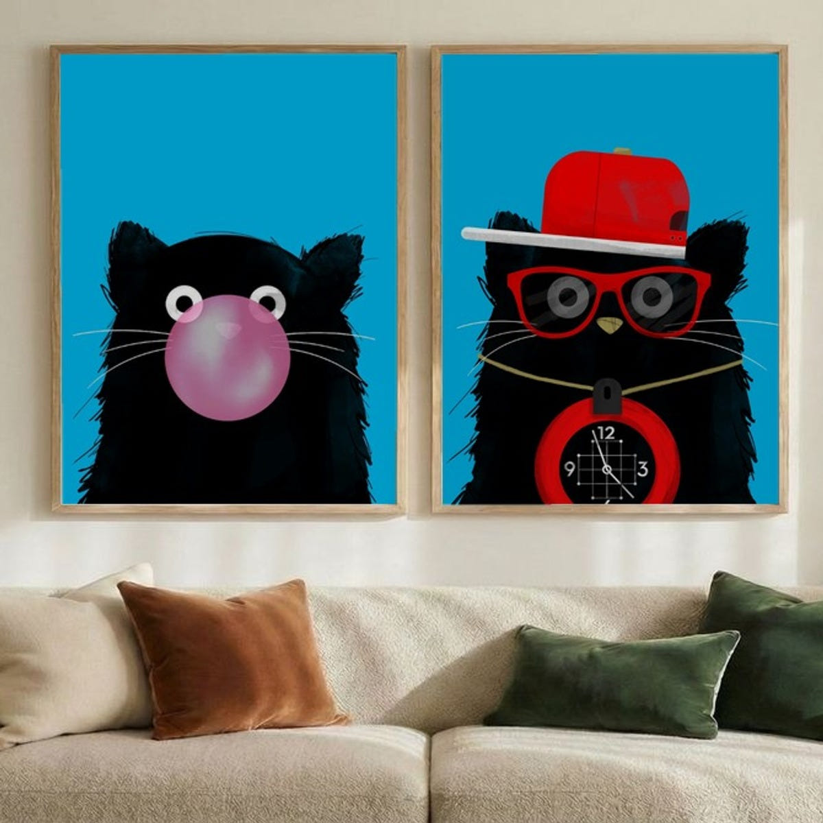 Set of 2 Playful Paws