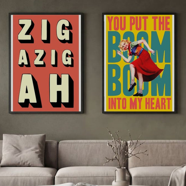 Set of 2 Pop Art Energy