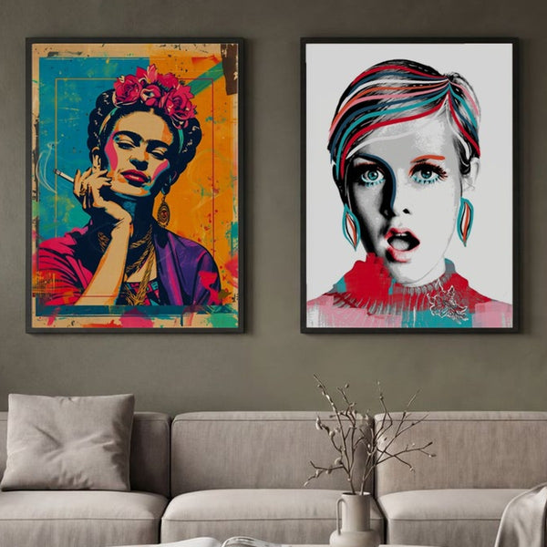 Set of 2 Pop Art Icons