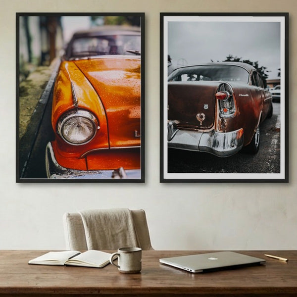Set of 2 Retro Rust