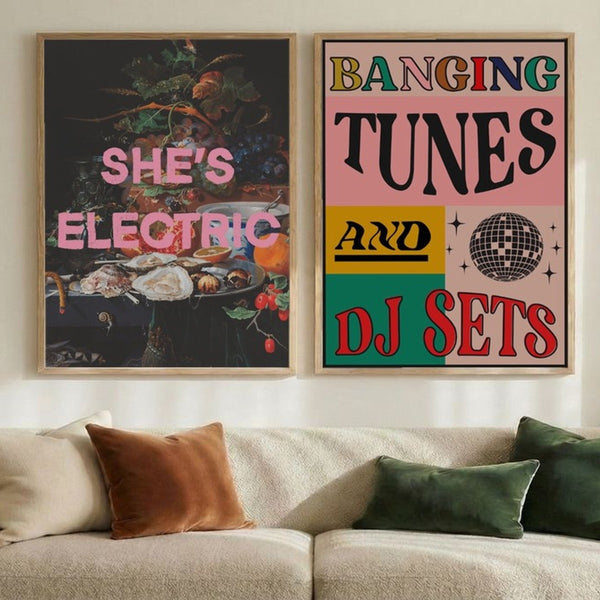 Set of 2 Retro Vibes