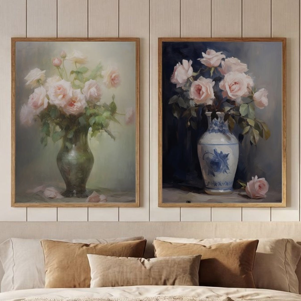 Set of 2 Rose Garden Serenity