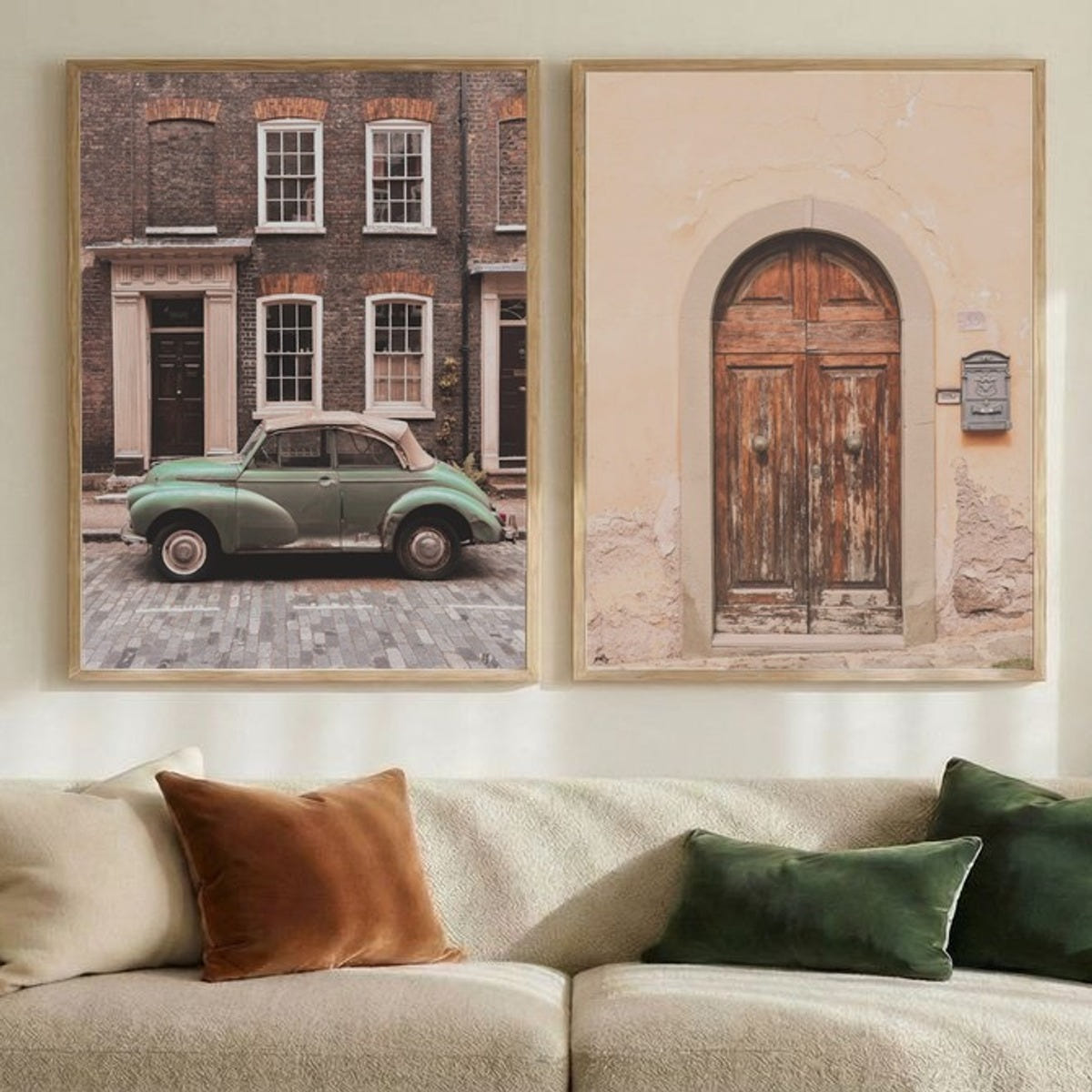 Set of 2 Rustic European Charm