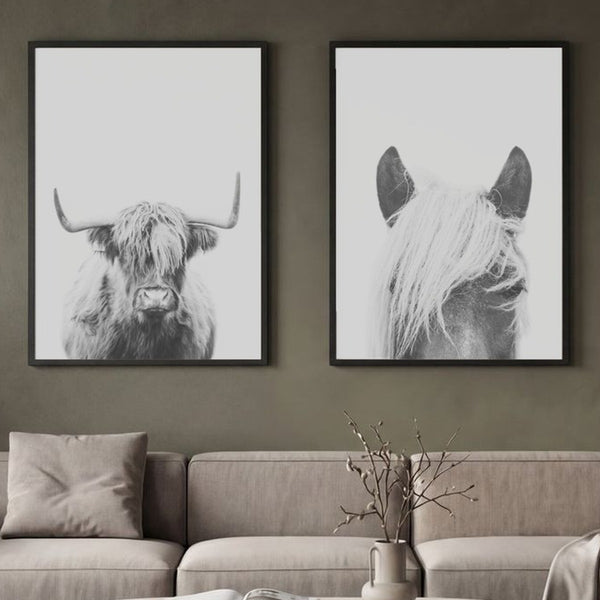 Set of 2 Rustic Silhouettes