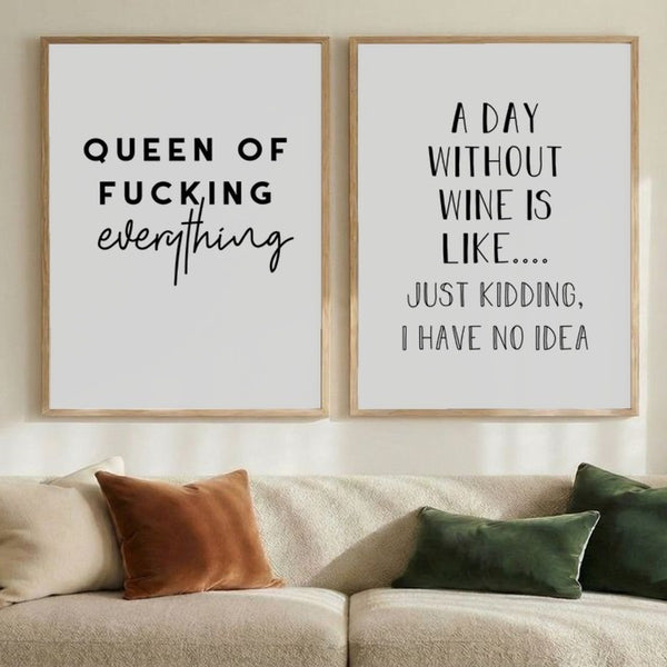 Set of 2 Sassy Statements