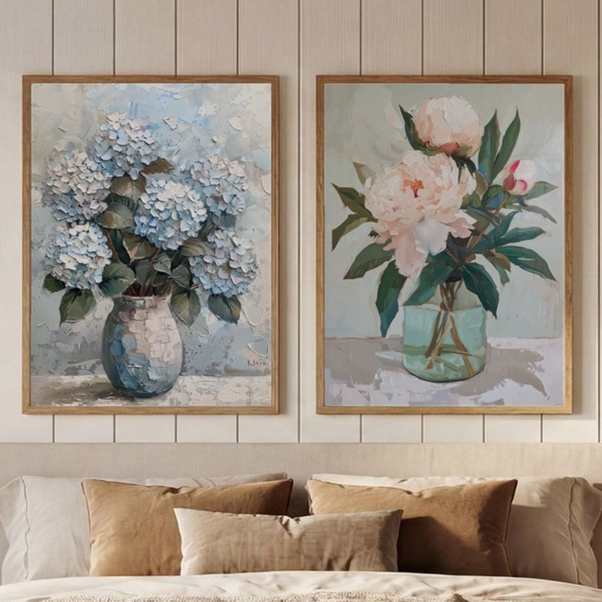 Set of 2 Serene Floral Hues