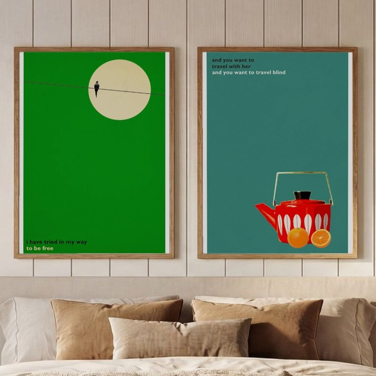 Set of 2 Serene Graphics