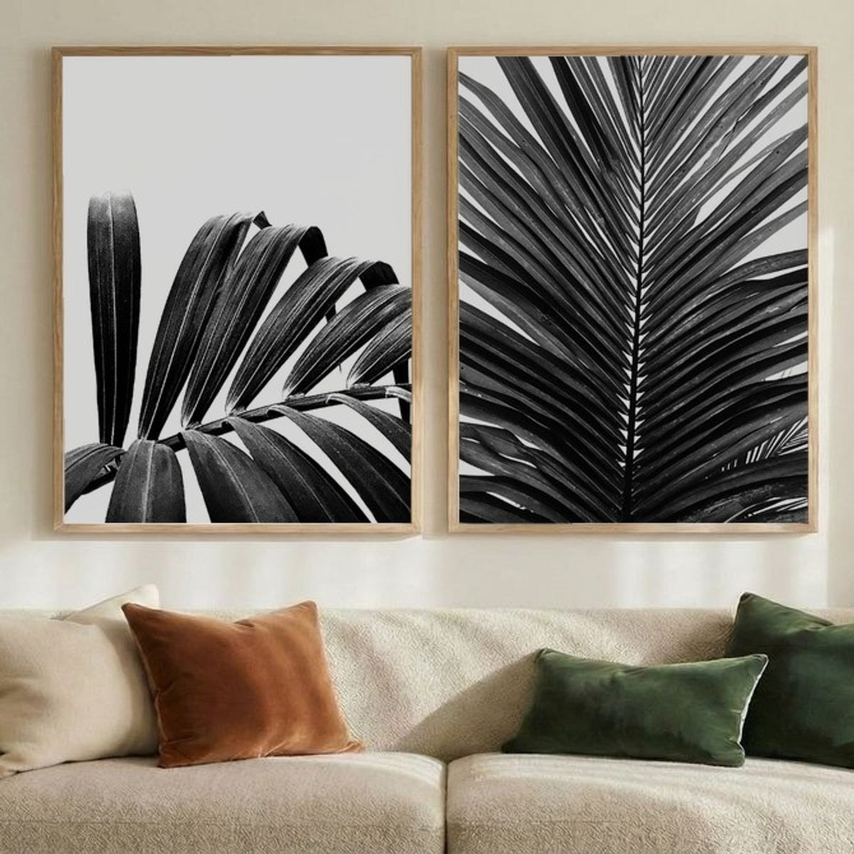 Set of 2 Sleek Palm Shadows