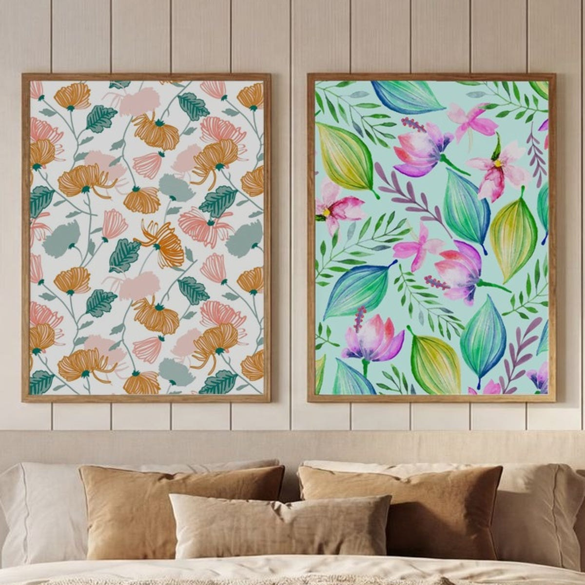 Set of 2 Tranquil Blooms