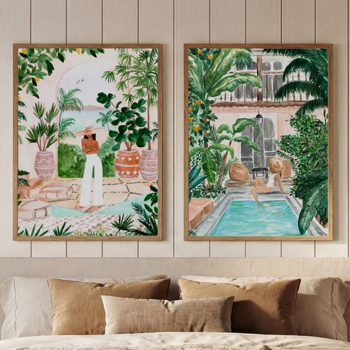 Set of 2 Tropical Oasis