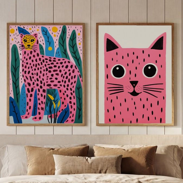 Set of 2 Tropical Pink