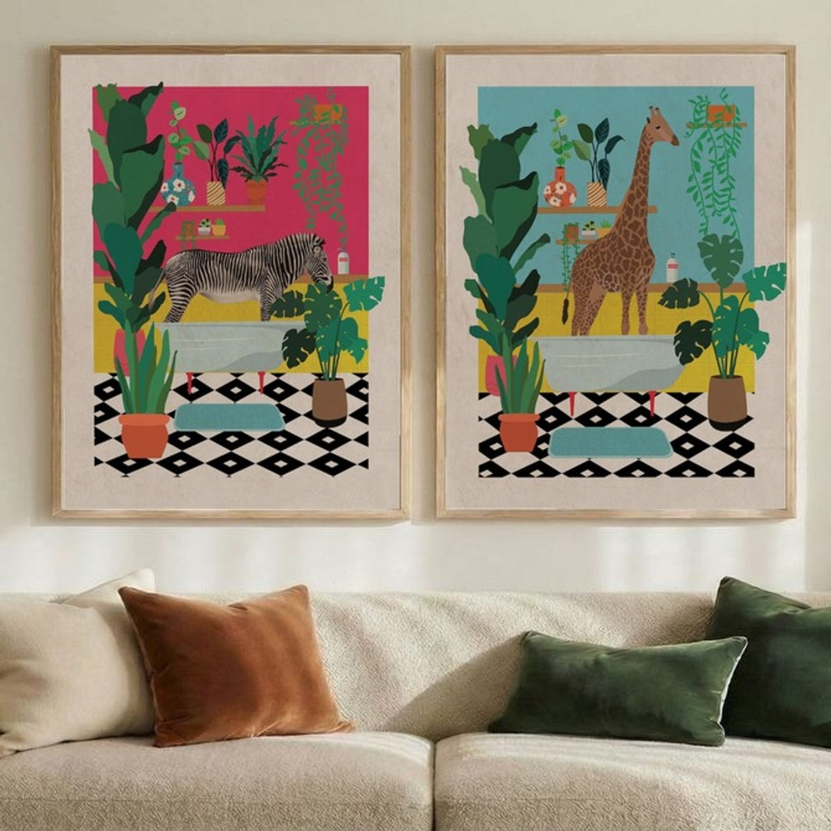 Set of 2 Tropical Serenity