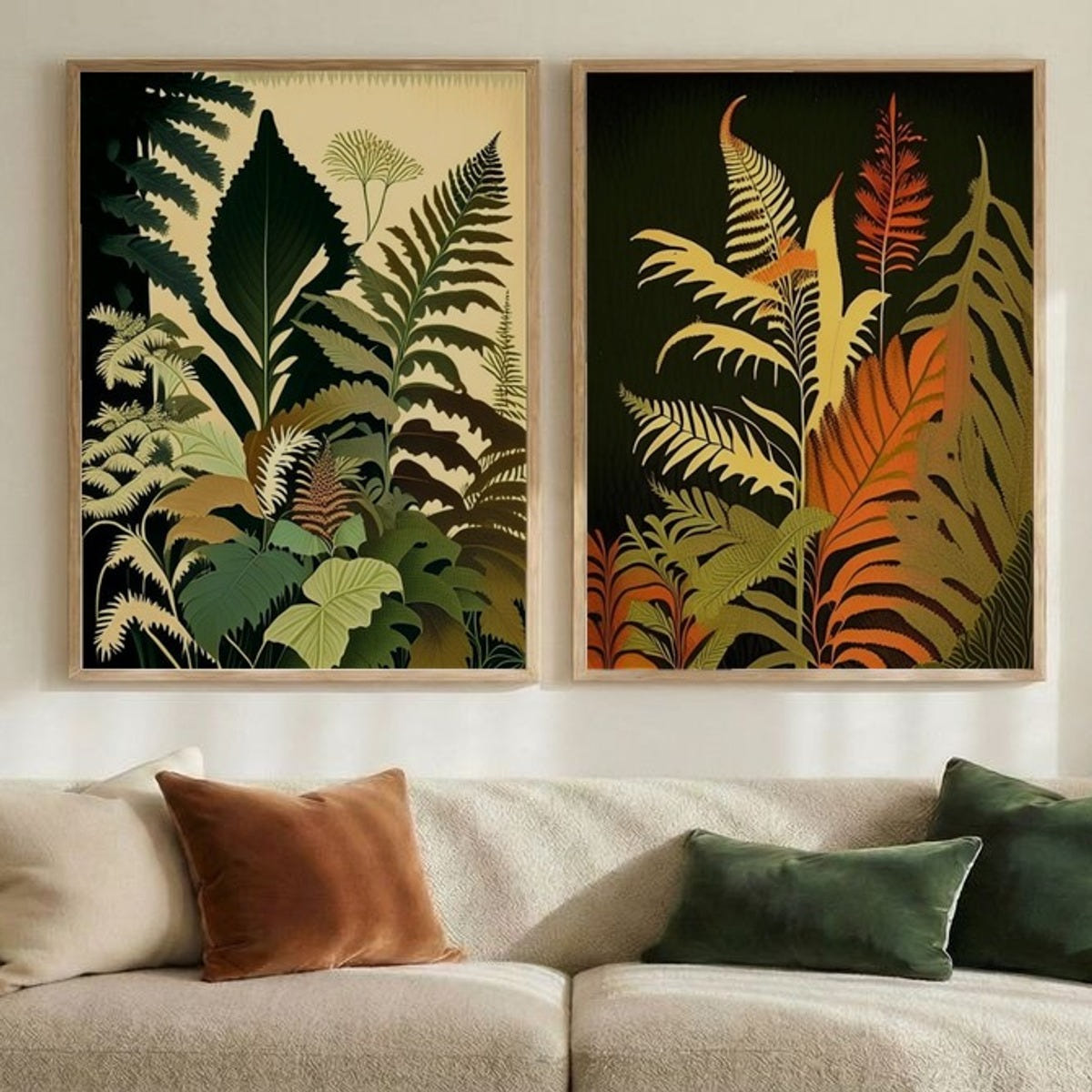 Set of 2 Tropical Tapestry