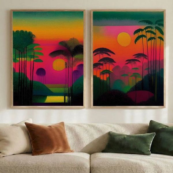 Set of 2 Tropical Twilight