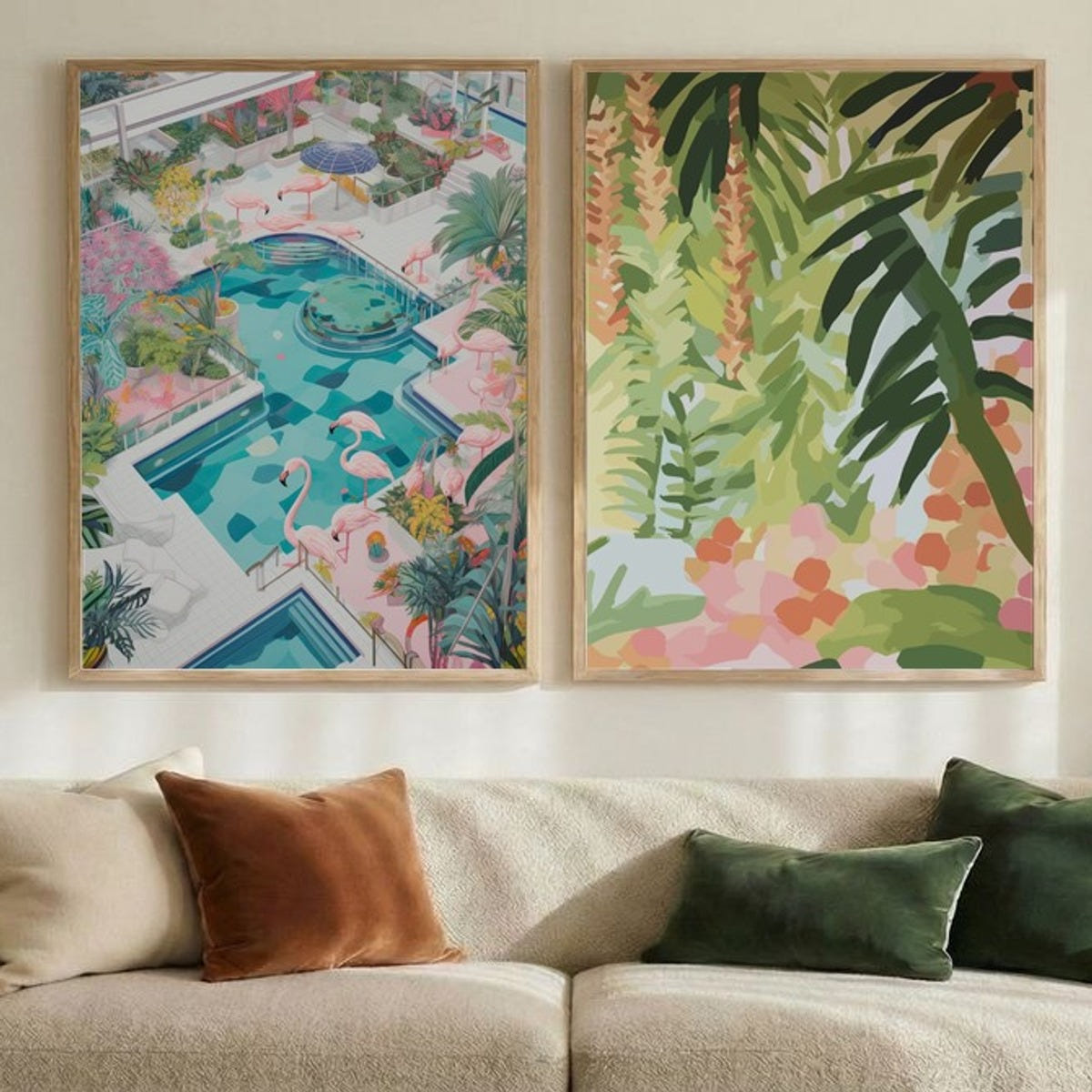 Set of 2 Tropical Whimsy