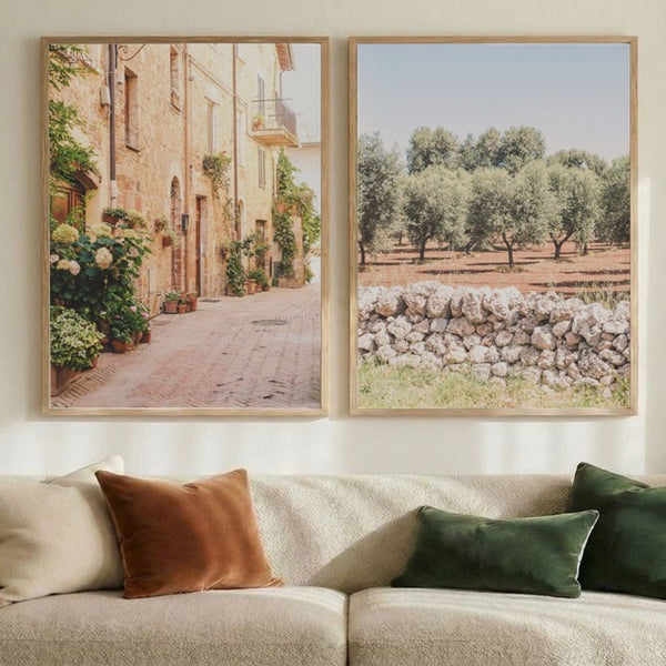 Set of 2 Tuscan Countryside Dream