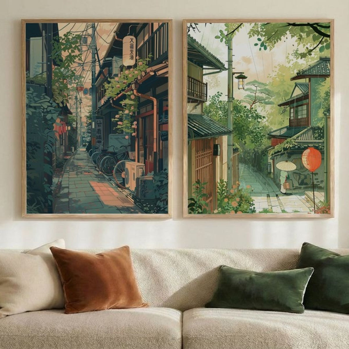 Set of 2 Verdant Alleyways
