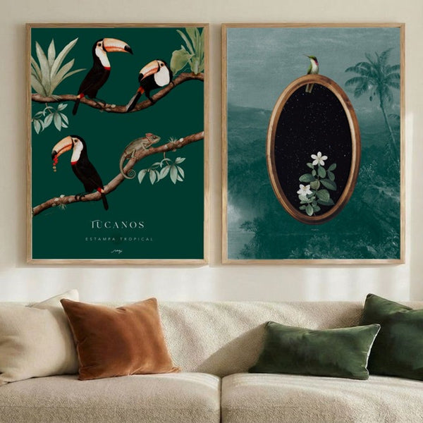 Set of 2 Verdant Tropics