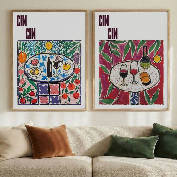 Set of 2 Vibrant Dining Delights