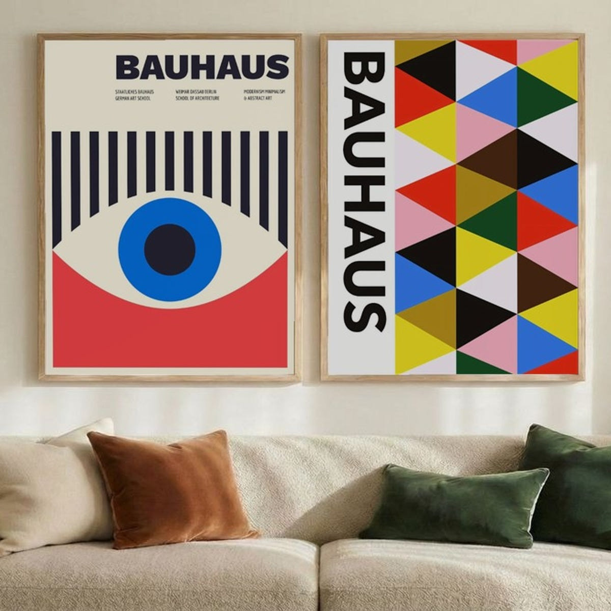 Set of 2 Vivid Bauhaus Impact