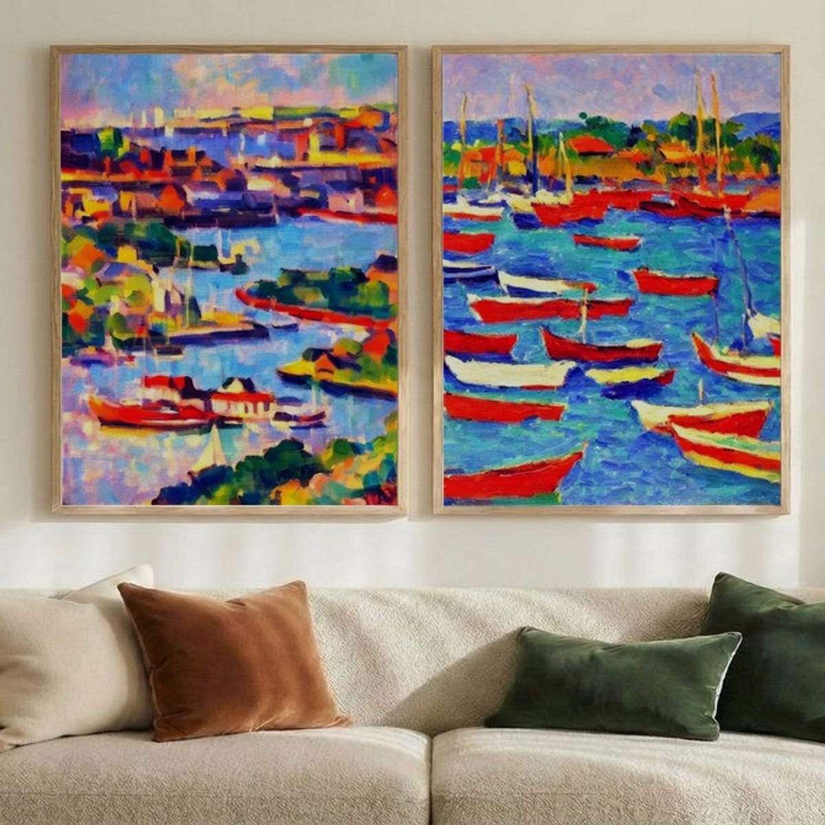 Set of 2 Vivid Harbors
