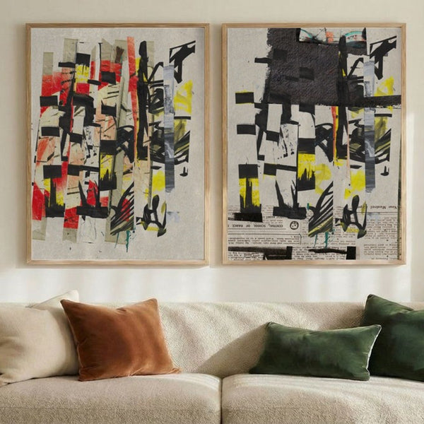 Set of 2 Warm Collage