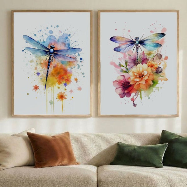 Set of 2 Watercolor Splash