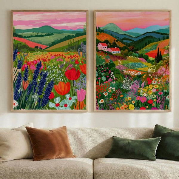 Set of 2 Whimsical Fields