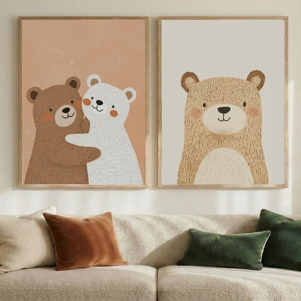Set of 2 Whimsical Woodland Friends