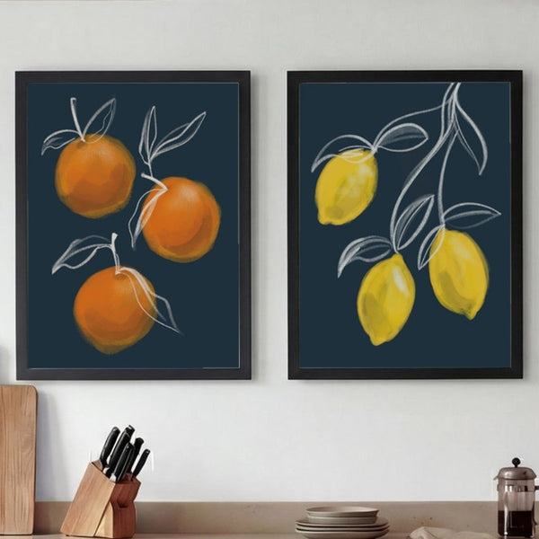 Set of 2 Zesty Navy