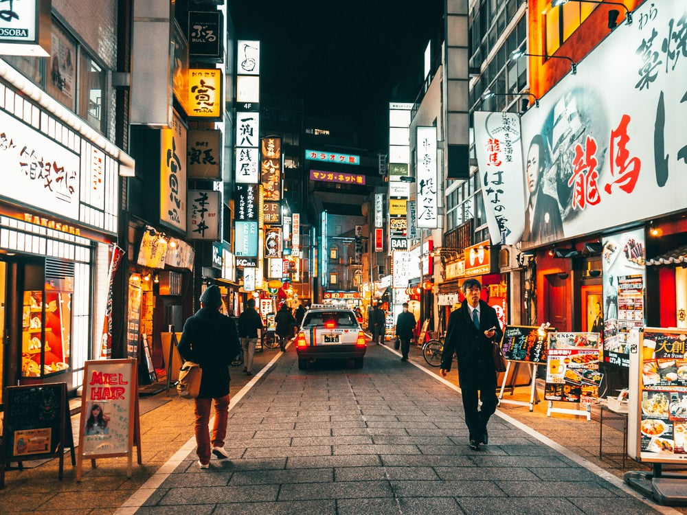 Shimmering Neon Lights Of Shibuya