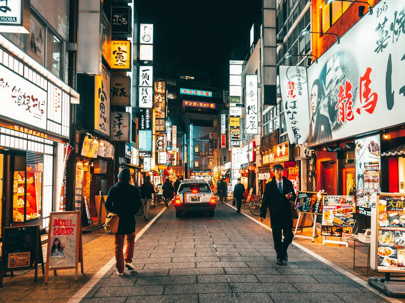 Shimmering Neon Lights Of Shibuya
