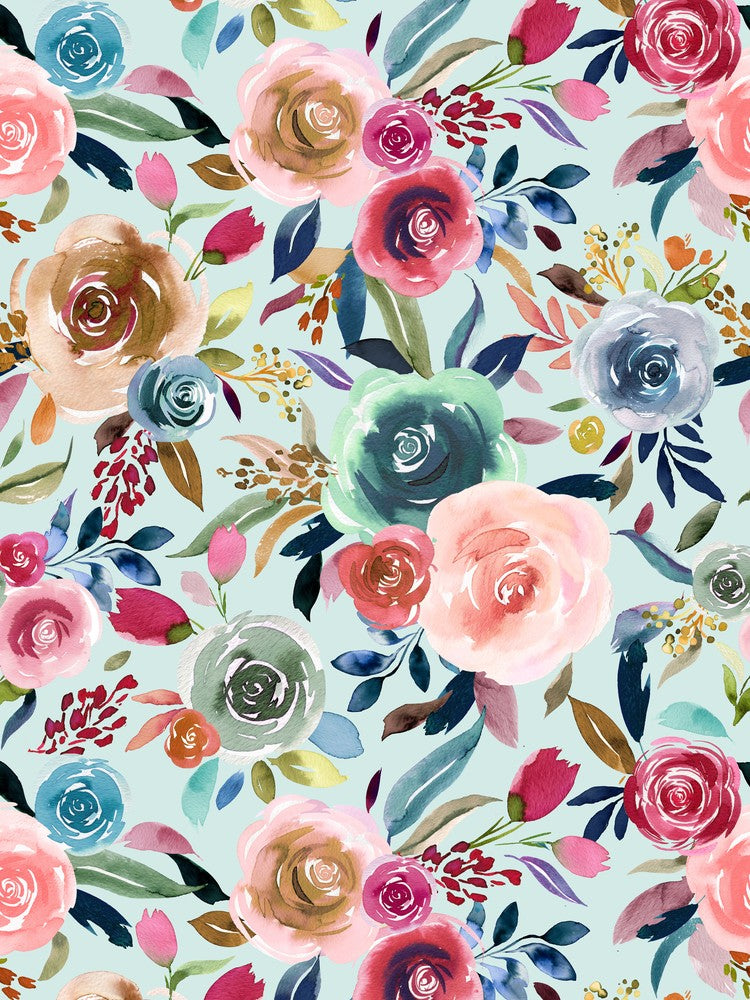 Sweet Watercolour Romance Turquoise