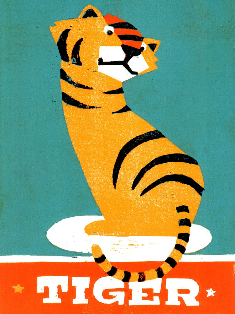Tiger Illustration And Typography