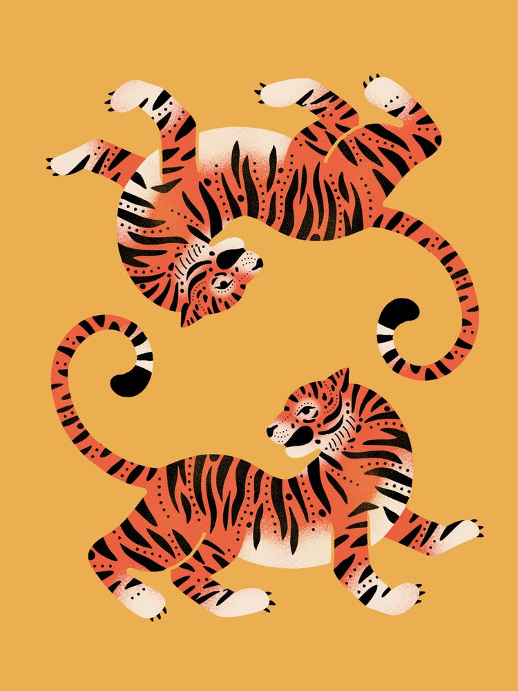 Tiger Twins In Marigold