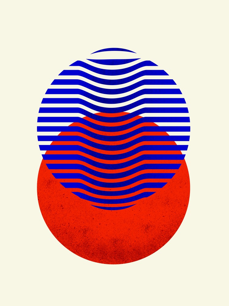 Two Circles Abstract 3