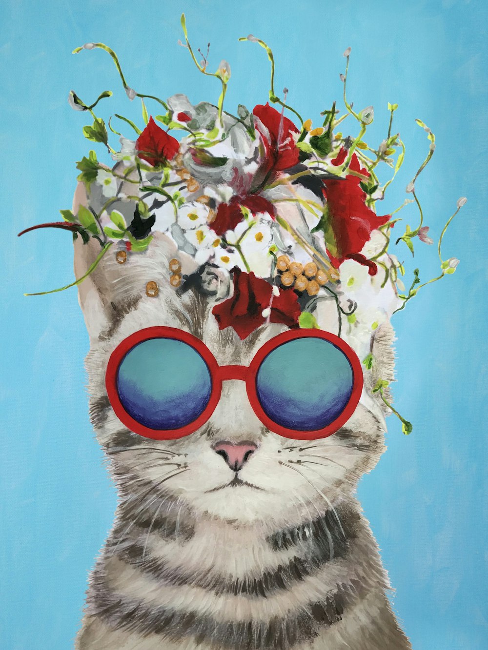 Flower Power Cat