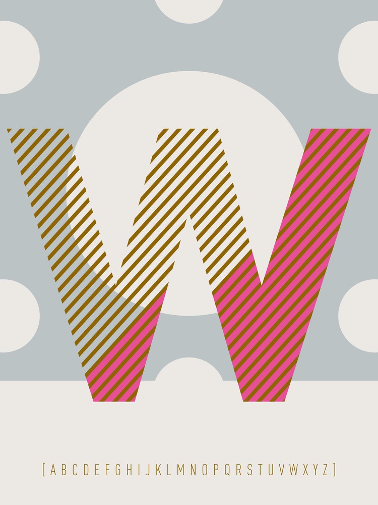W Typeface Alphabet