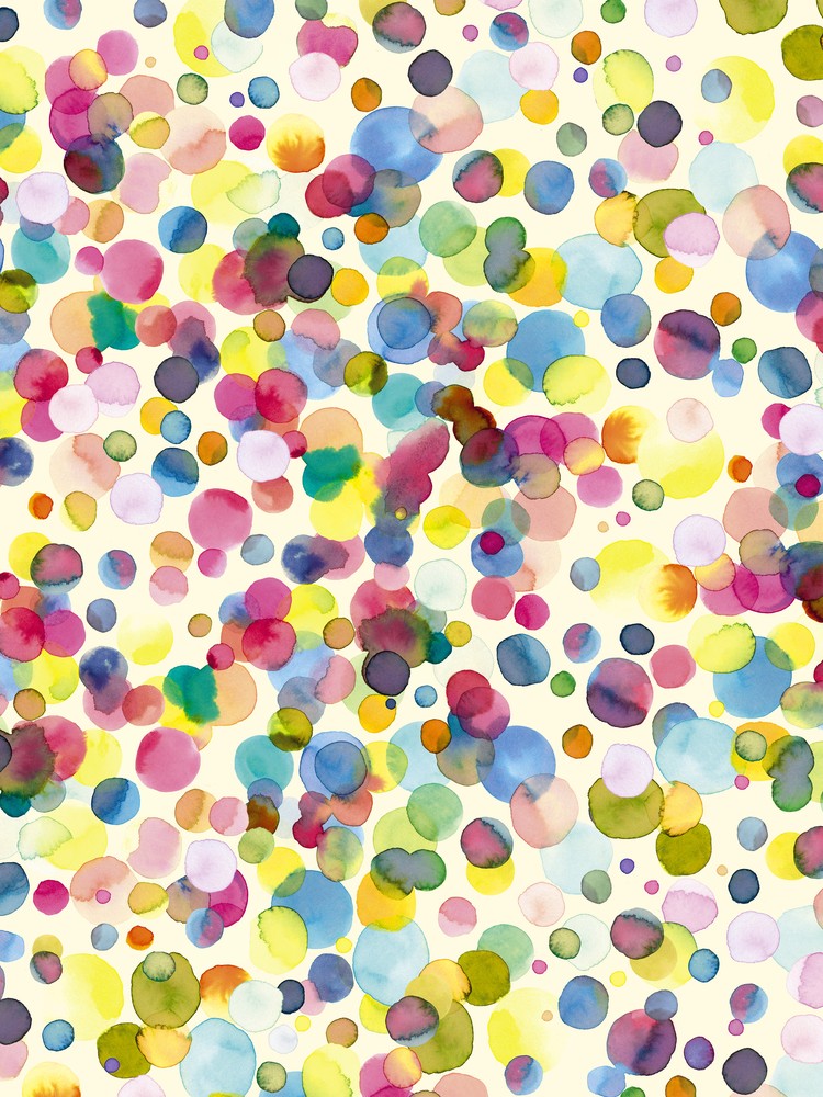 Watercolor Colorful Drops